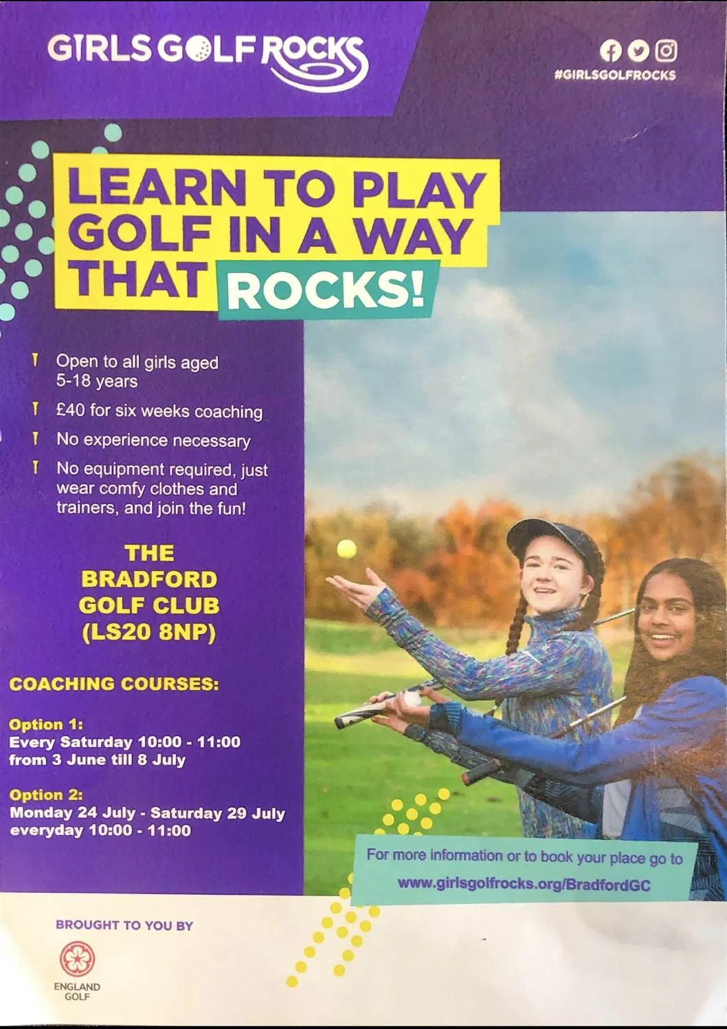 Bradford Golf Club - Girls Golf Rocks